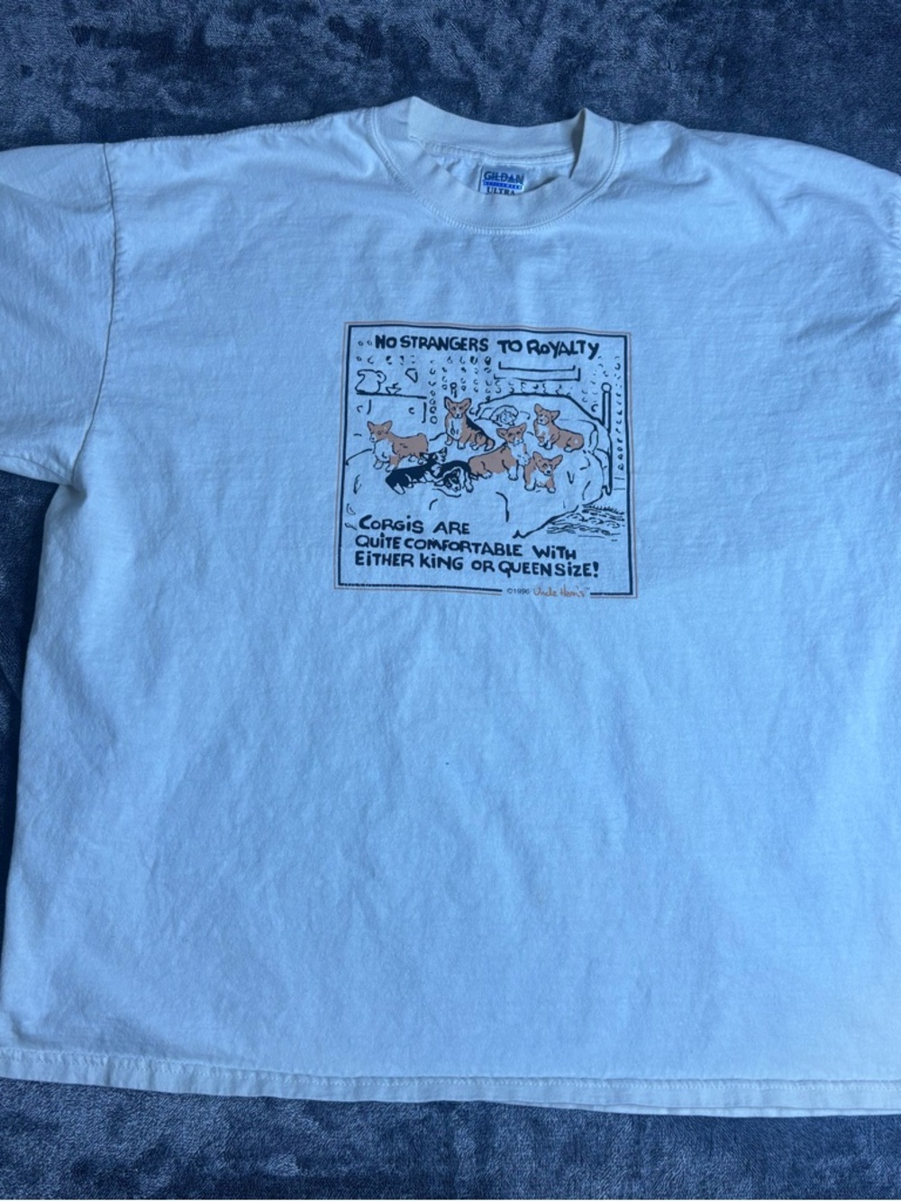 Vintage Corgi graphic humor t shirt size 2XL